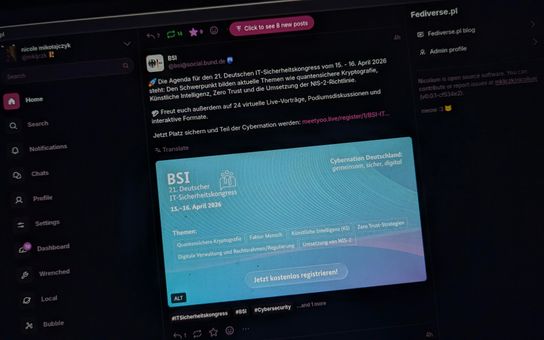 A photo showing Nicolium interface